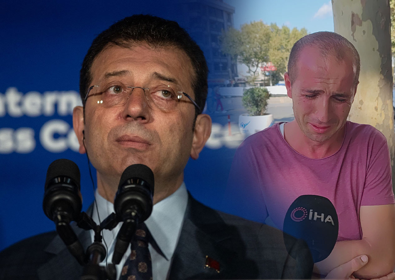 İş istedi İmamoğlu'nun korumaları müdahalede bulundu! Gözyaşları içinde anlattı