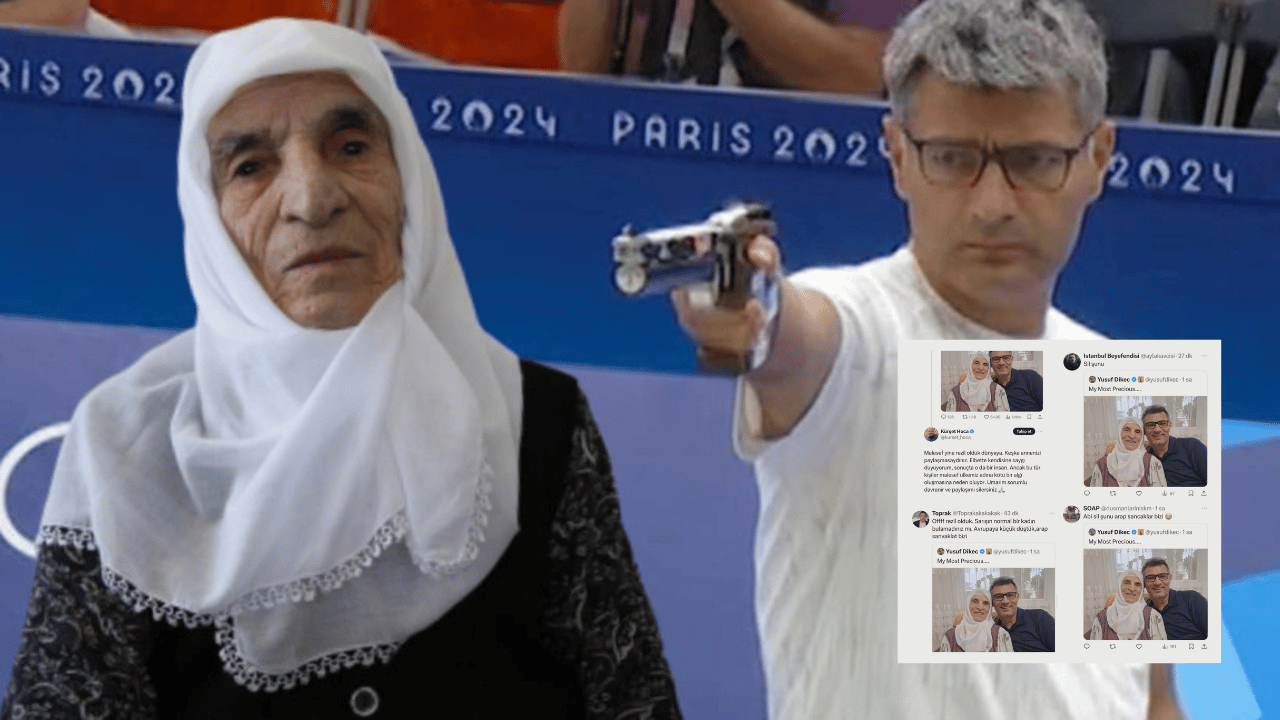 Yine hazmedemediler yine insanlıktan çıktılar: İşte Milli sporcu Yusuf Dikeç'in annesi ile olan fotoğrafına yapılan iğrenç yorumlar...