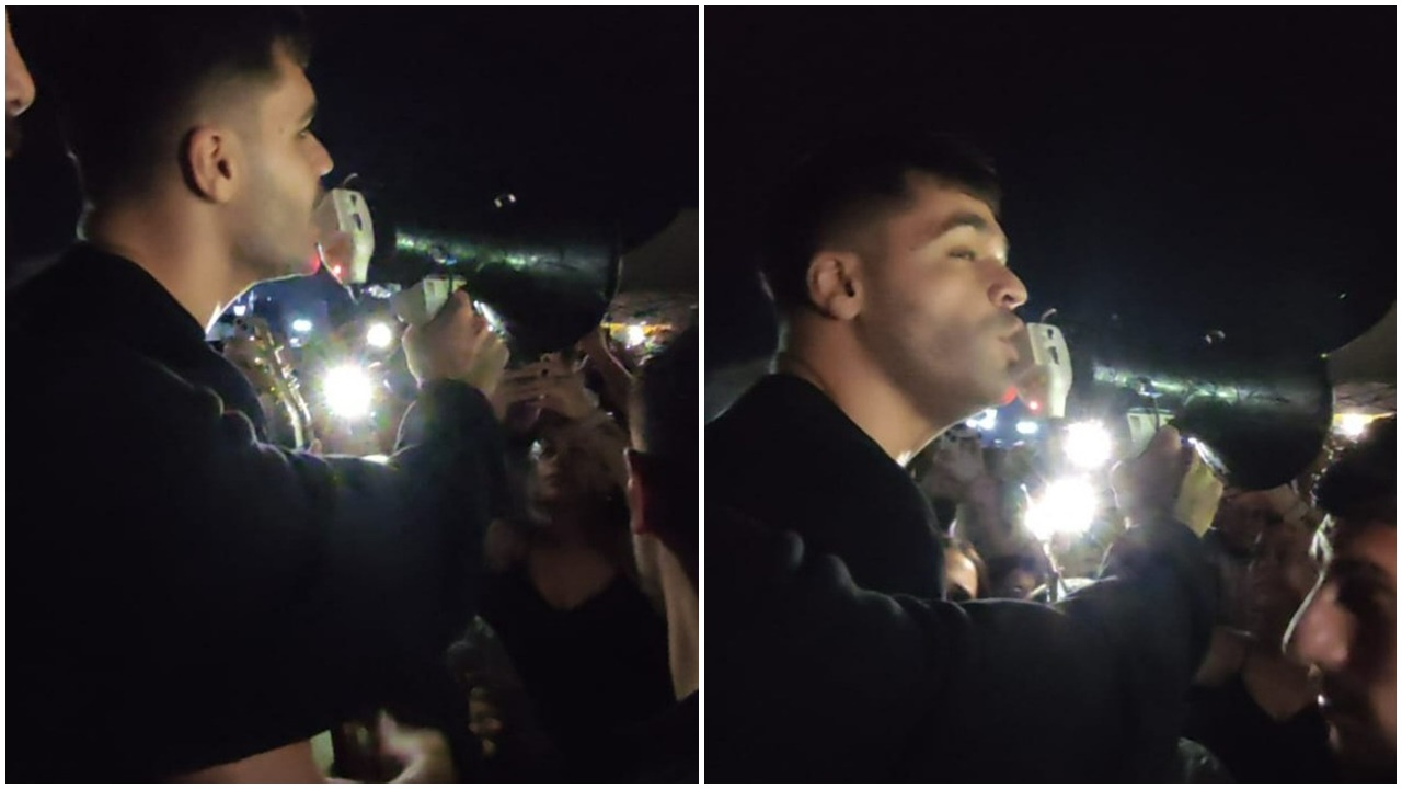 Emir Can İğrek konserinde ilginç anlar! Megafonla bir şarkı söyleyip sahneyi terk etti