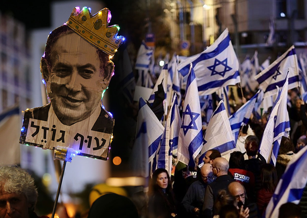 İsrail'de, Gazze'de ateşkes anlaşması imzalamayan Netanyahu hükümeti protesto edildi
