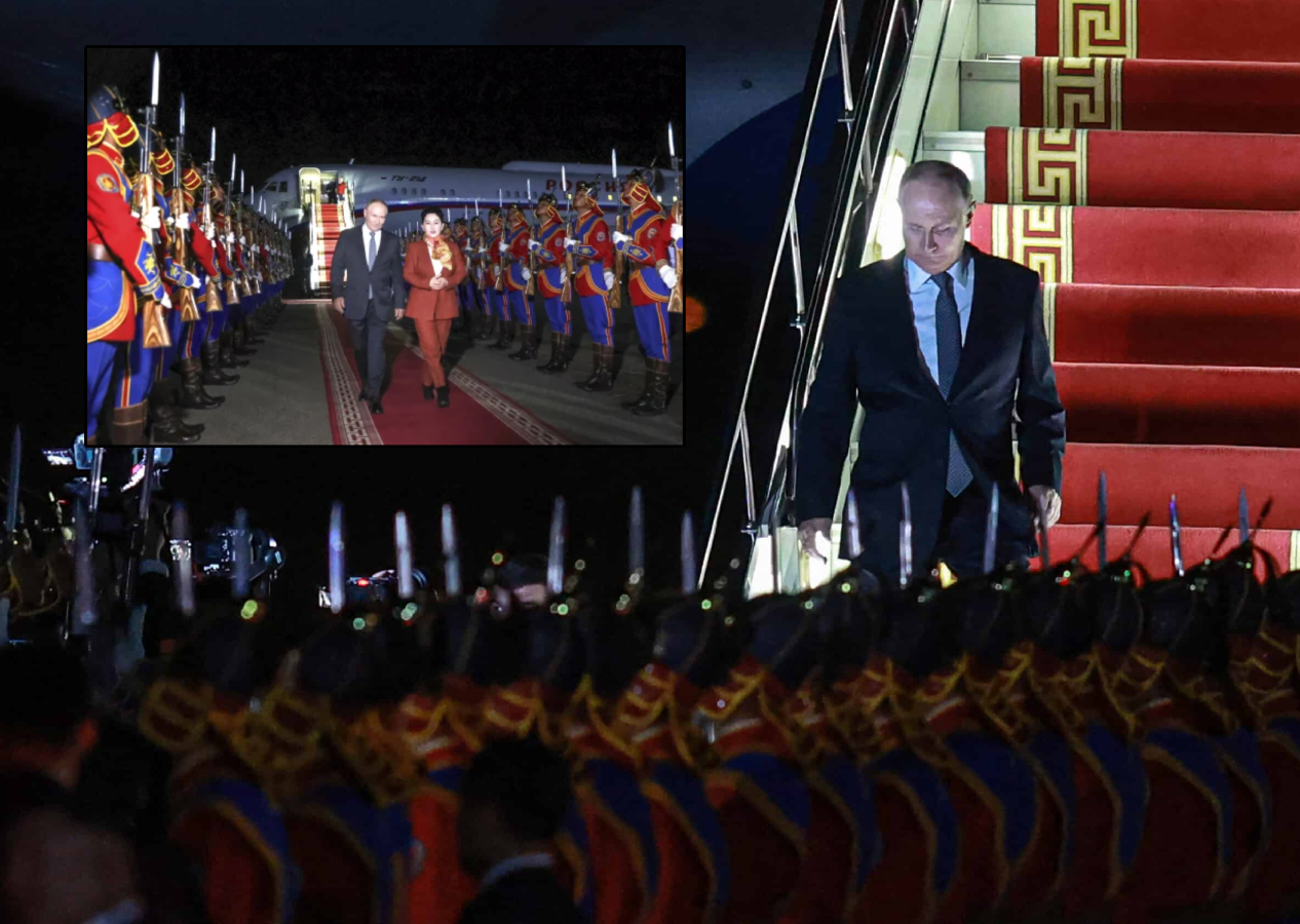 Rusya Lideri Putin tutuklama emrine rağmen Moğolistan'da devlet töreniyle karşılandı