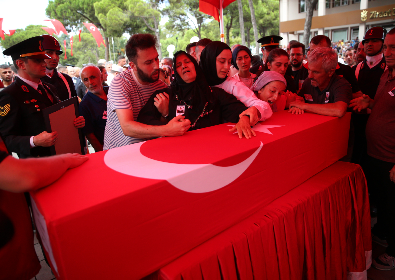 Şehit uzman çavuş Yavuz Güney memleketi Ordu'da son yolculuğuna uğurlandı