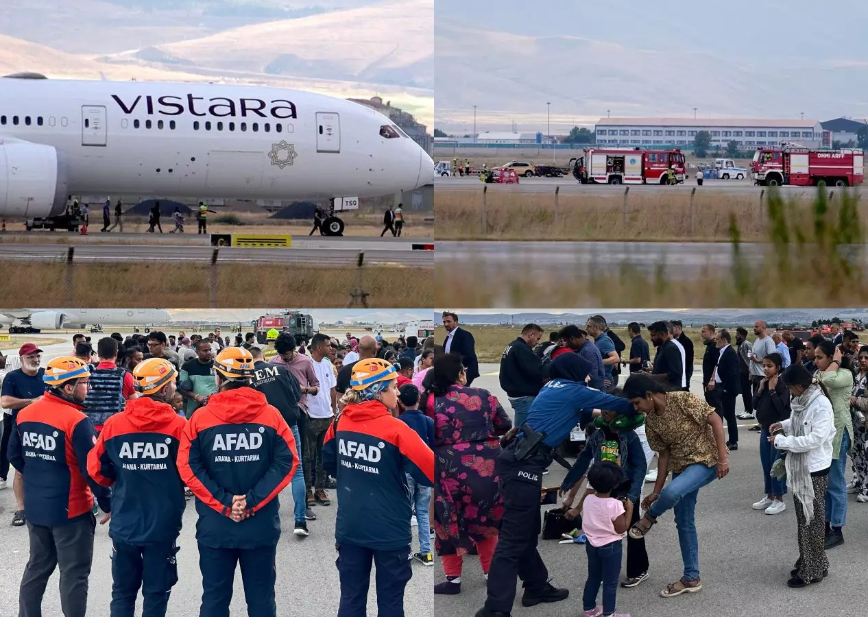 Hindistan uçağına bomba ihbarı! Erzurum hava sahası uçuşlara kapatıldı