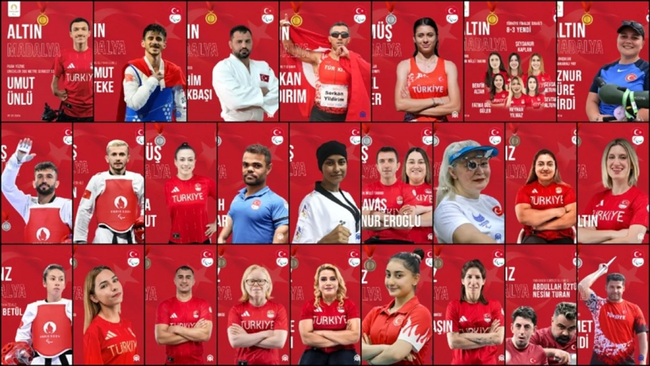 Türkiye, Paris 2024 Paralimpik Oyunları'na 28 madalyayla damga vurdu!