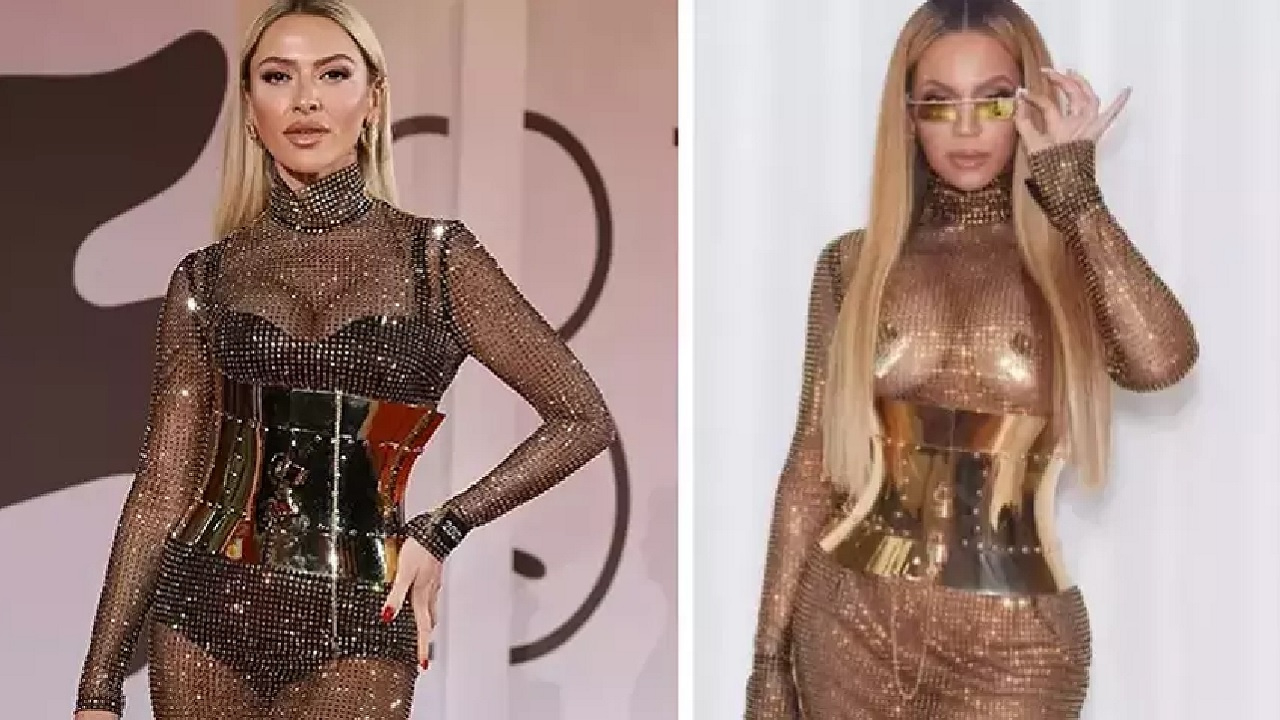 Hadise'nin Venedik Film Festivali'ndeki elbisesi gündem oldu: Beyonce'nin elbisesi nedeniyle eleştirilerildi