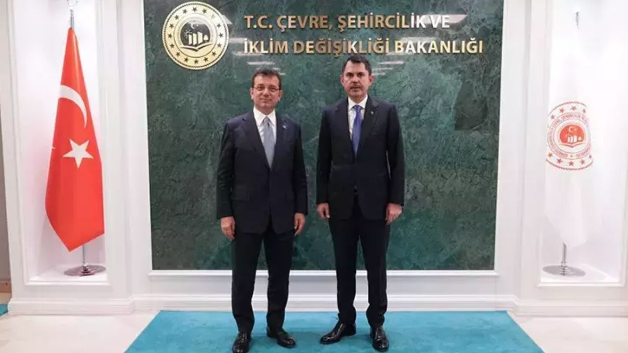 Bakan Kurum, İBB Başkanı İmamoğlu'nu kabul etti