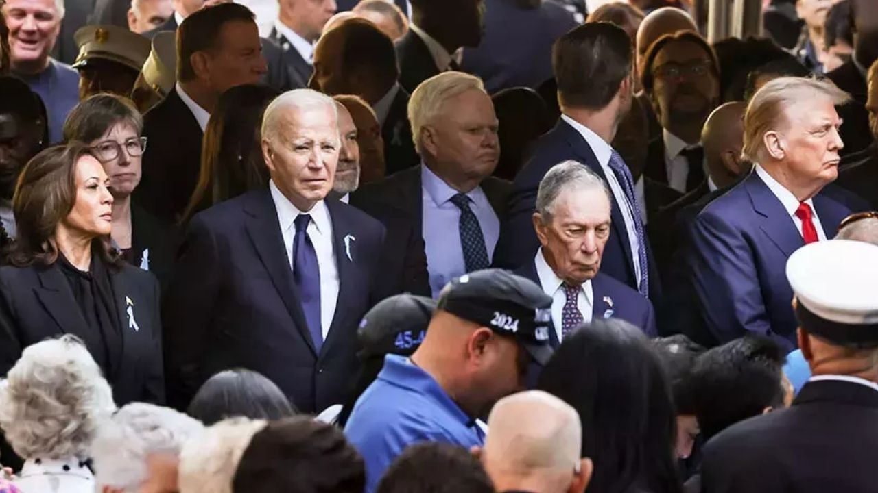 Biden, Harris ve Trump '11 Eylül' anmasında aynı karede!