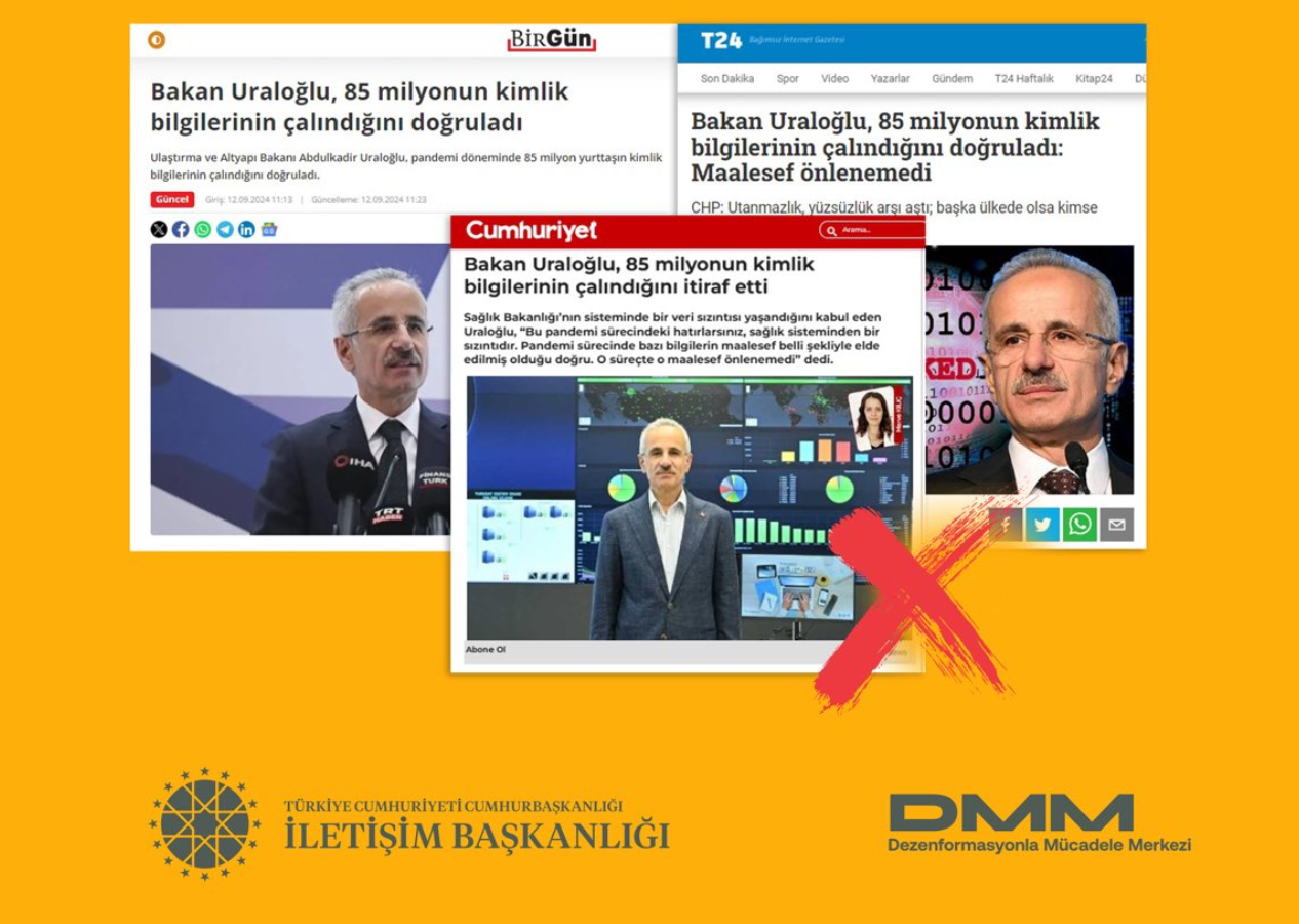 85 milyon kişinin verilerinin çalındığı iddiası asılsız çıktı! İletişim Başkanlığı'ndan açıklama