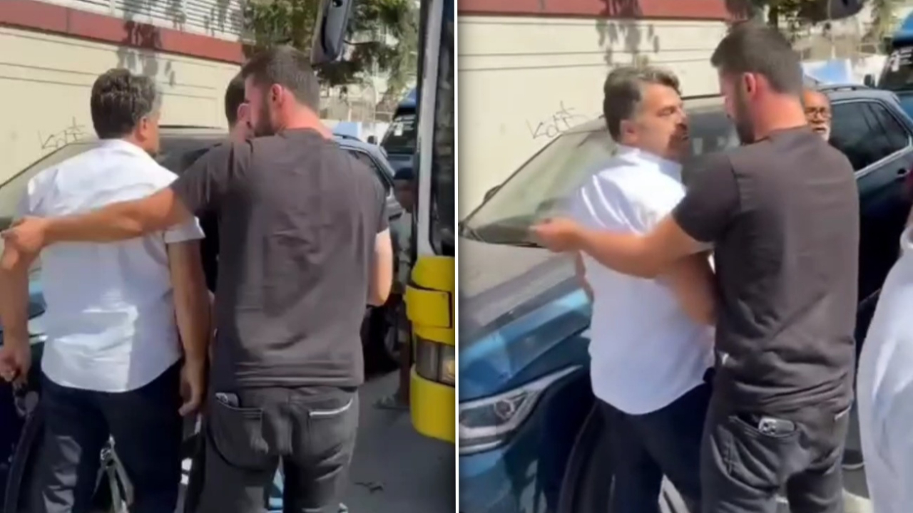 Ümraniye'de İETT şoförü, sürücülerle tartıştı! Vatandaşlar zor sakinleştirdi! O anlar kamerada...