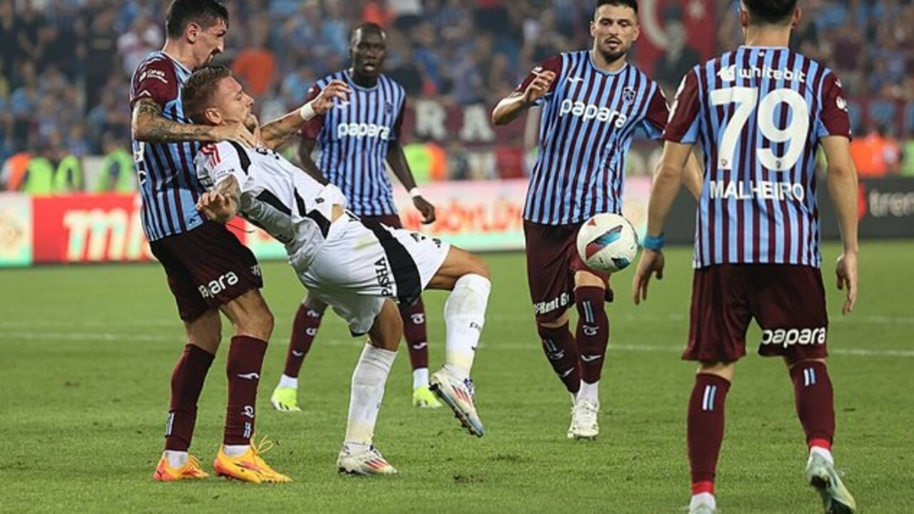 Trabzonspor 10 kişiyle direndi, Beşiktaş fırsat tepti! Trabzonspor 1 - 1 Beşiktaş | Maçın özeti