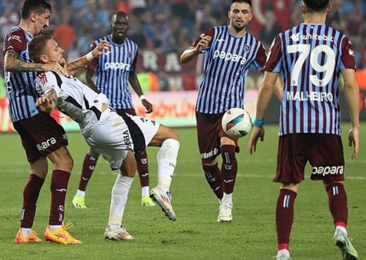 Trabzonspor 10 kişiyle direndi, Beşiktaş fırsat tepti! Trabzonspor 1 - 1 Beşiktaş | Maçın özeti