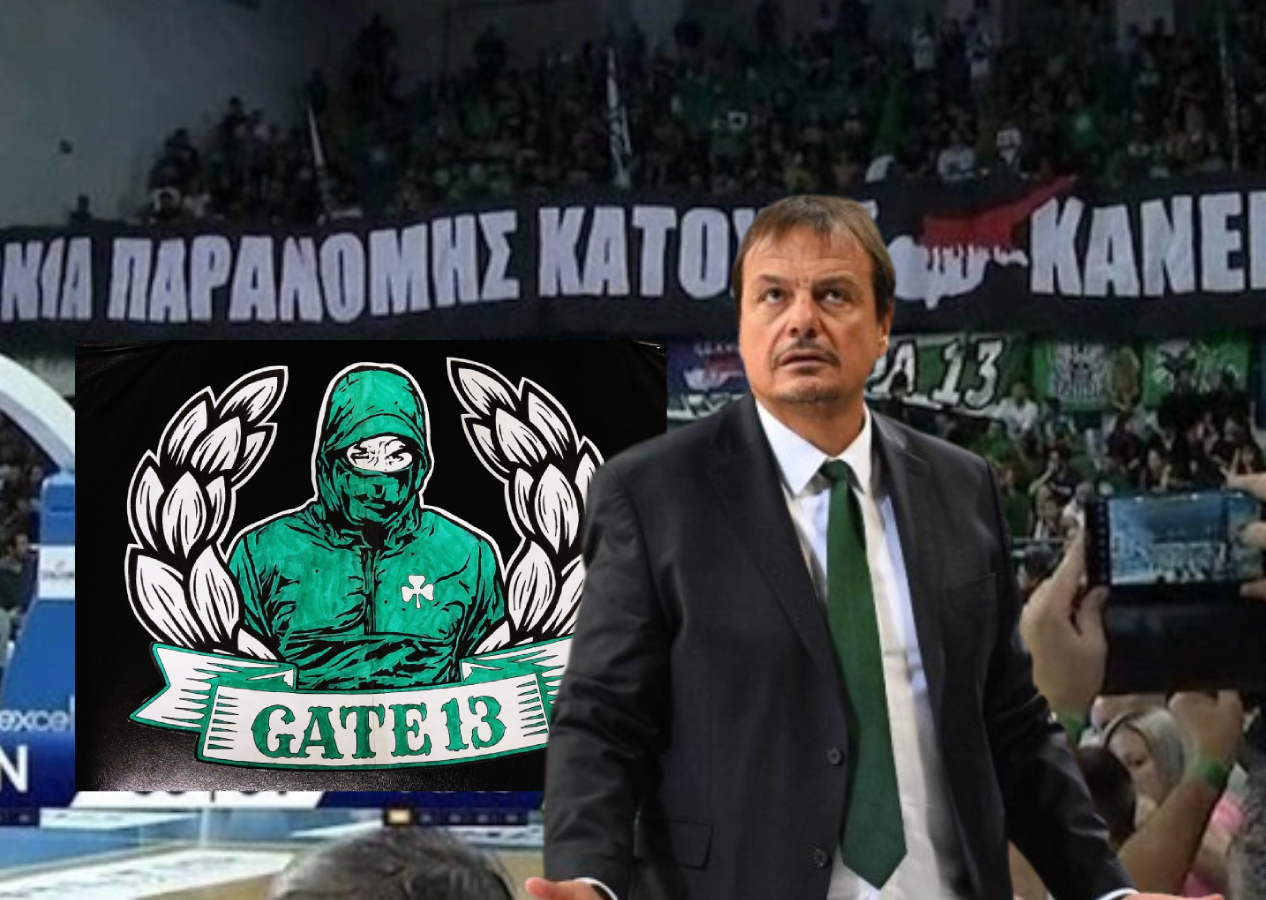 Panathinaikos'un ünlü taraftar grubu "GATE 13" pankart skandalı sonrası Ergin Ataman'dan özür diledi