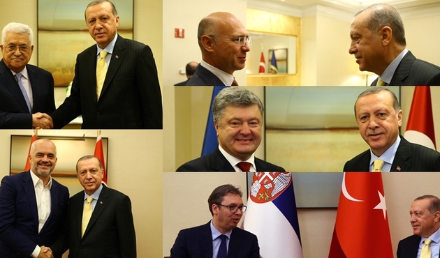Cumhurbaşkanı Erdoğan'dan ABD'de yoğun mesai...