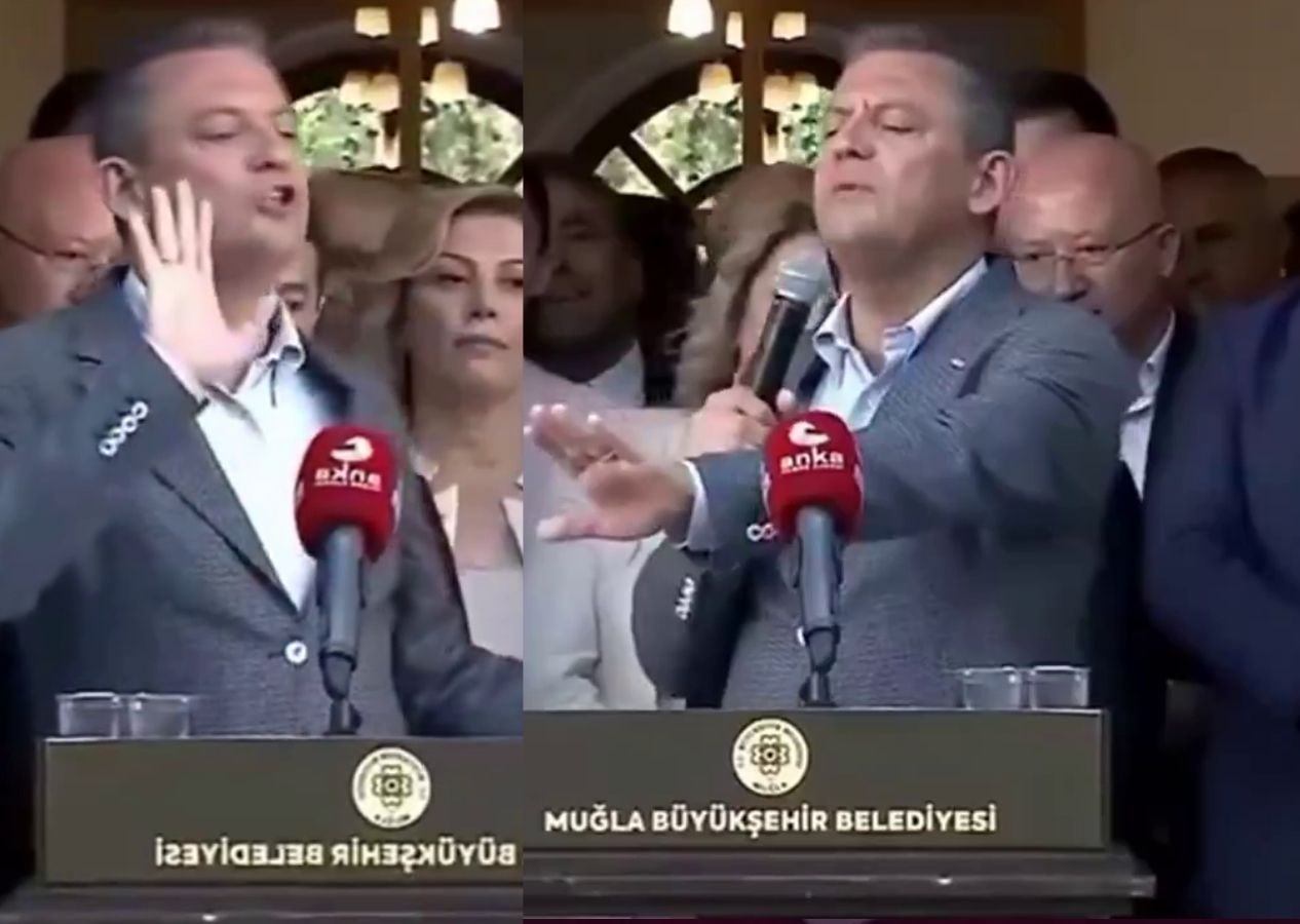Özgür Özel, ′Mustafa Kemal′ sloganı atan bir vatandaşla tartıştı: ''Alın arkadaşı kenara götürün''