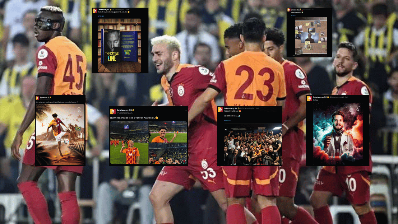 Dev derbi sonrası Galatasaray'dan yorum ve beğeni yağan paylaşımlar!