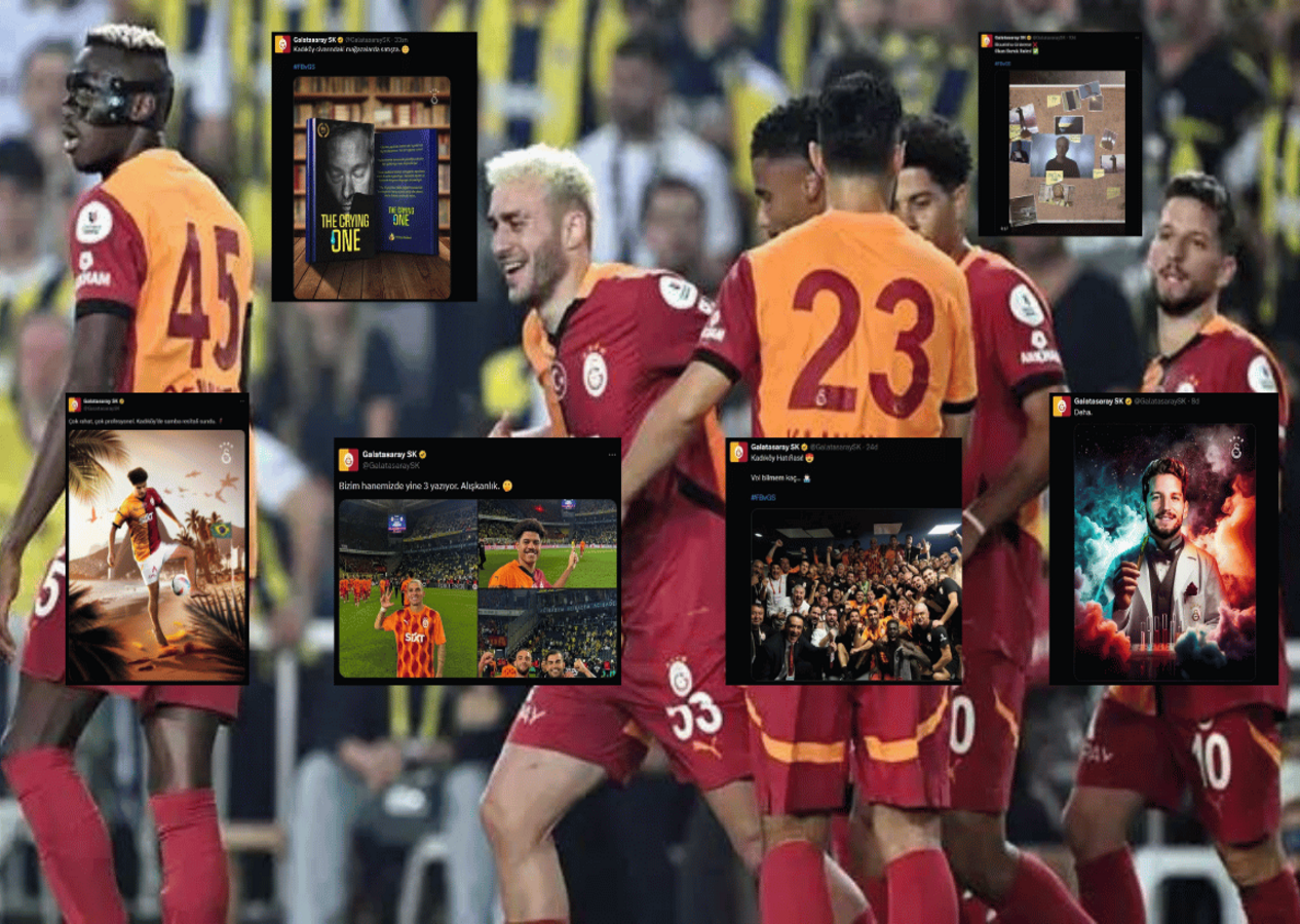 Dev derbi sonrası Galatasaray'dan yorum ve beğeni yağan paylaşımlar!