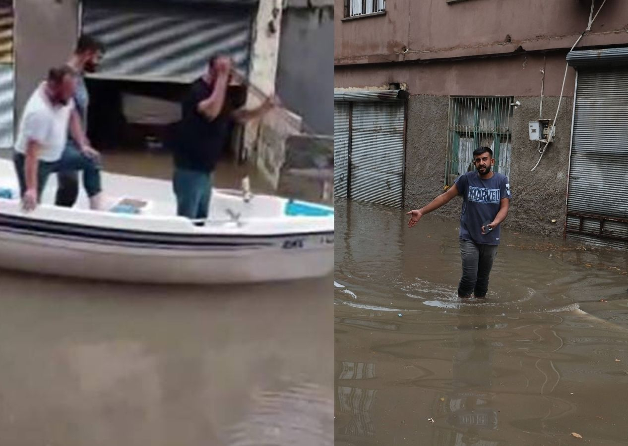 Venedik değil Adana! Sokakları sel götürdü! İşte vatandaşın çilesi!
