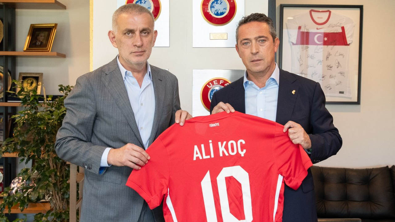 Fenerbahçe Başkanı Ali Koç'tan TFF Başkanı İbrahim Hacıosmanoğlu'na ziyaret