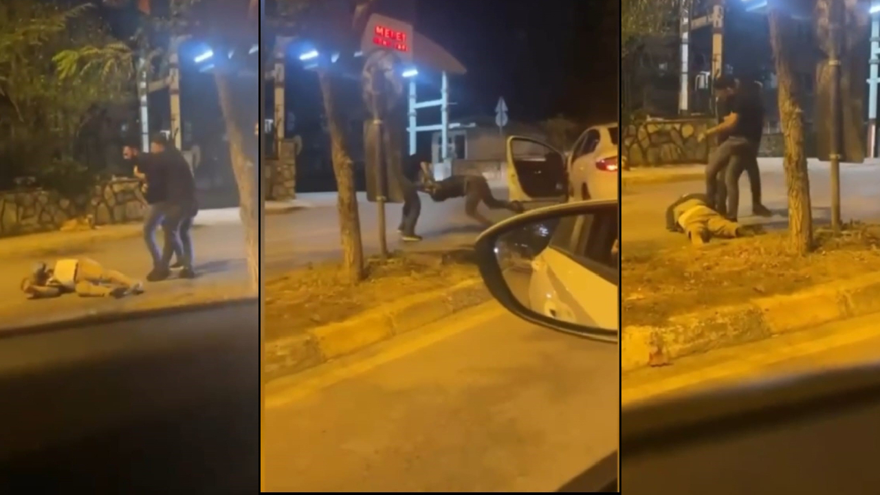 Trafik magandası sinyal vermedi diye araçtan indirip tekme tokat dövdü