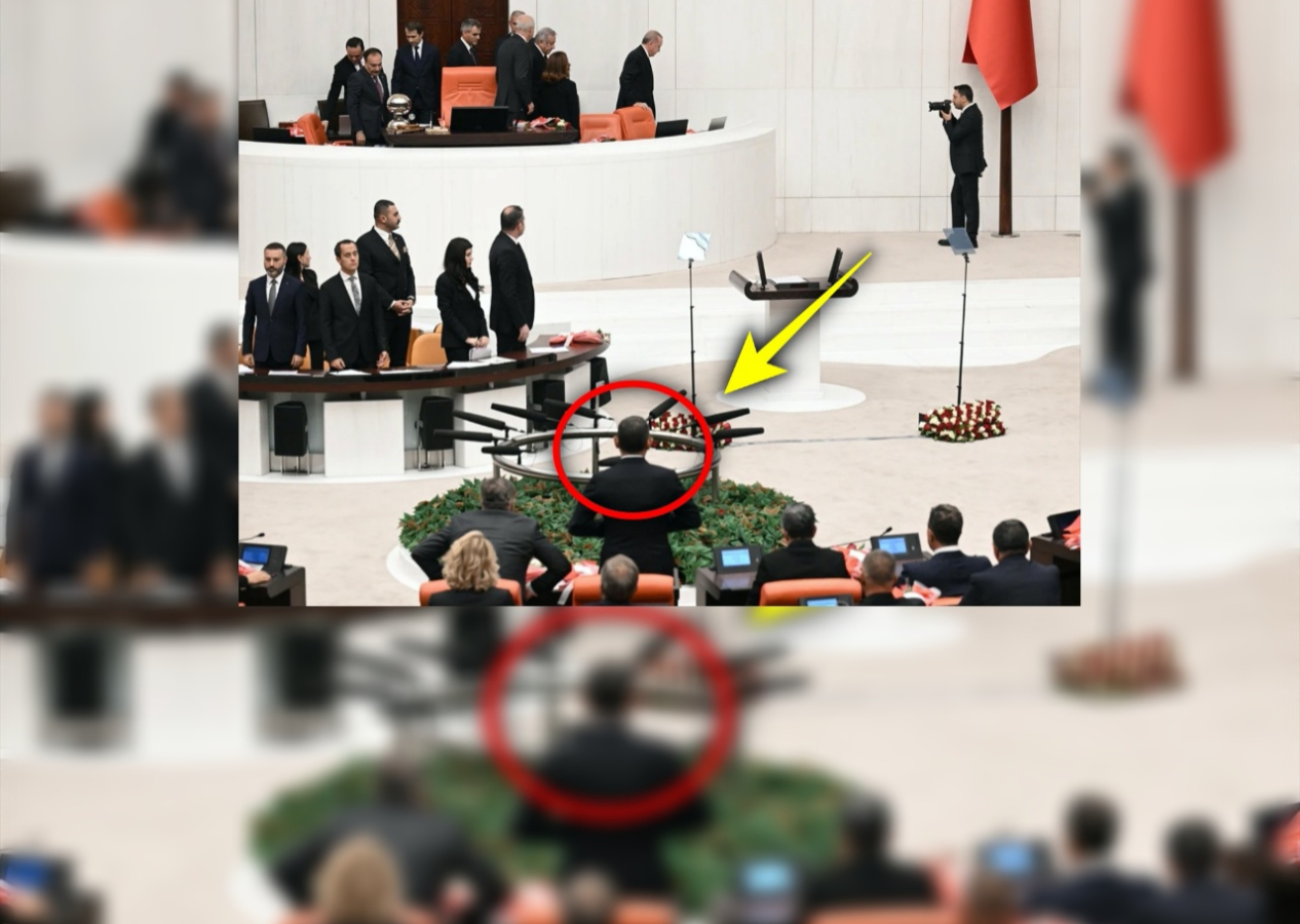 Cumhurbaşkanı Erdoğan Meclis'e girerken ayağa ilk kalkan CHP lideri Özgür Özel oldu!