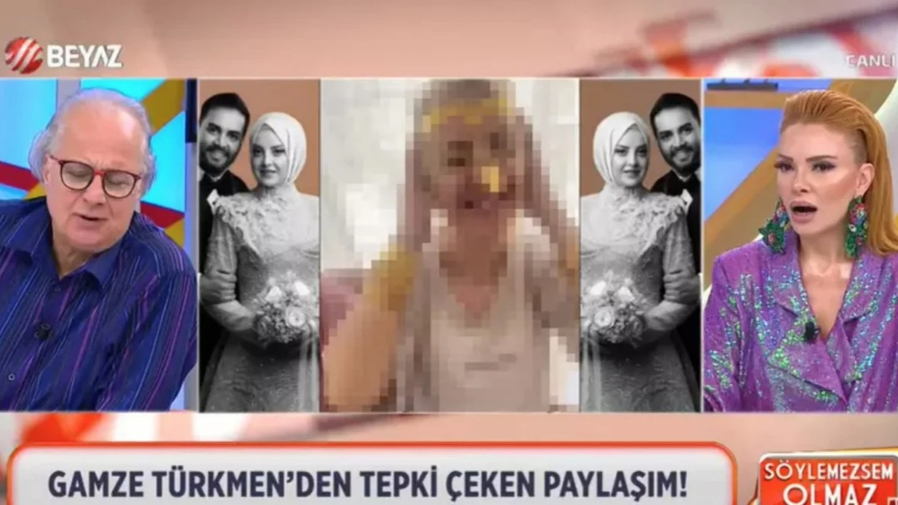 Rezillik diz boyu! Söylemezsem Olmaz programında Kadir Ezildi'nin tesettürlü nişanlısının türbansız hali yayınlandı!