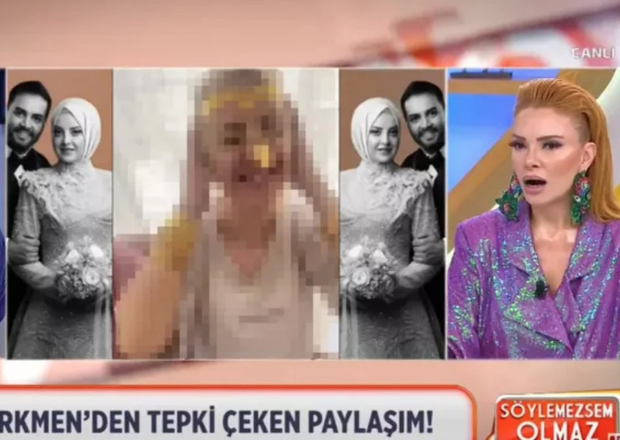 Rezillik diz boyu! Söylemezsem Olmaz programında Kadir Ezildi'nin tesettürlü nişanlısının türbansız hali yayınlandı!
