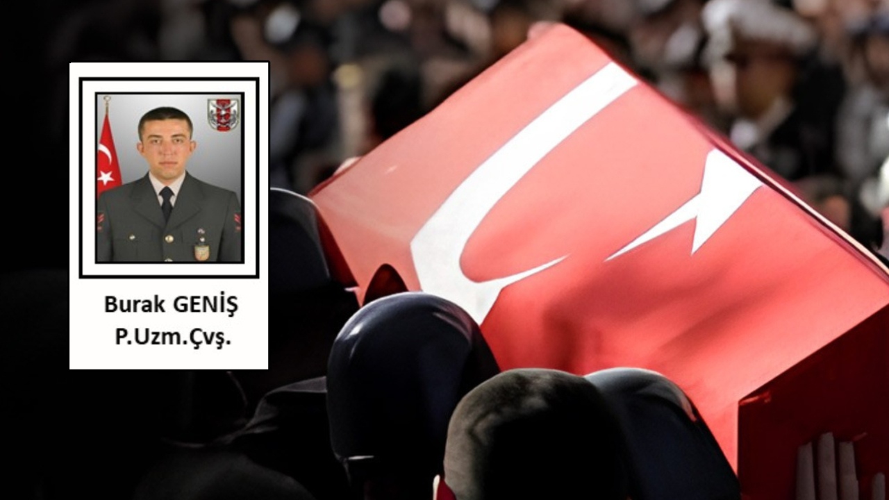 Ağrı’da meydana gelen araç kazasında Piyade Uzman Çavuş Burak Geniş şehit oldu