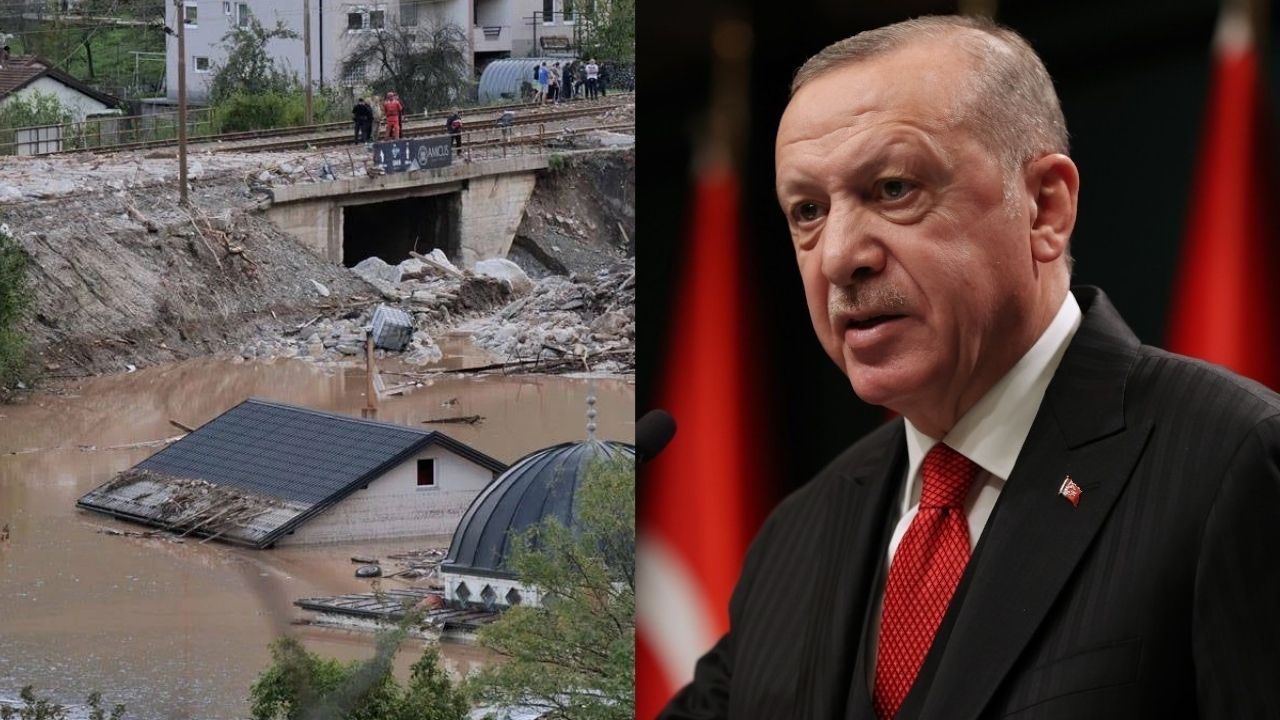Bosna-Hersek'te sel felaketi! Erdoğan: Yardımlarımızı bölgeye ulaştırıyoruz