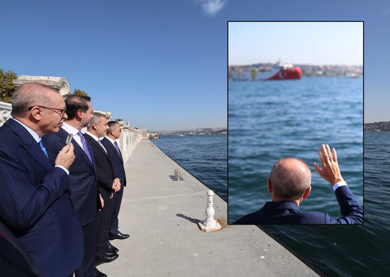 Oruç Reis Sismik Araştırma Gemisi Dolmabahçe'de düzenlenen törenle Somali'ye uğurlandı