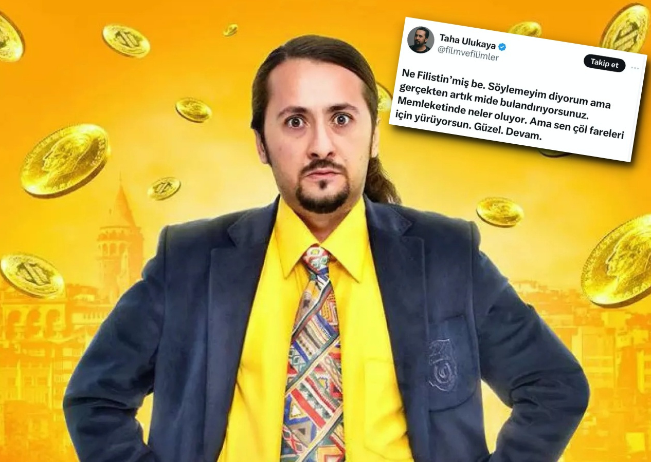 Oyuncu Taha Ulukaya Filistinlilere çöl fareleri dedi! Tepki çeken paylaşımı cezasız kalmadı: Salon tahsisi iptal edildi...