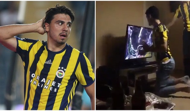Ozan Tufan'ın kaçırdığı gol taraftara televizyon parçalattı! / VİDEO