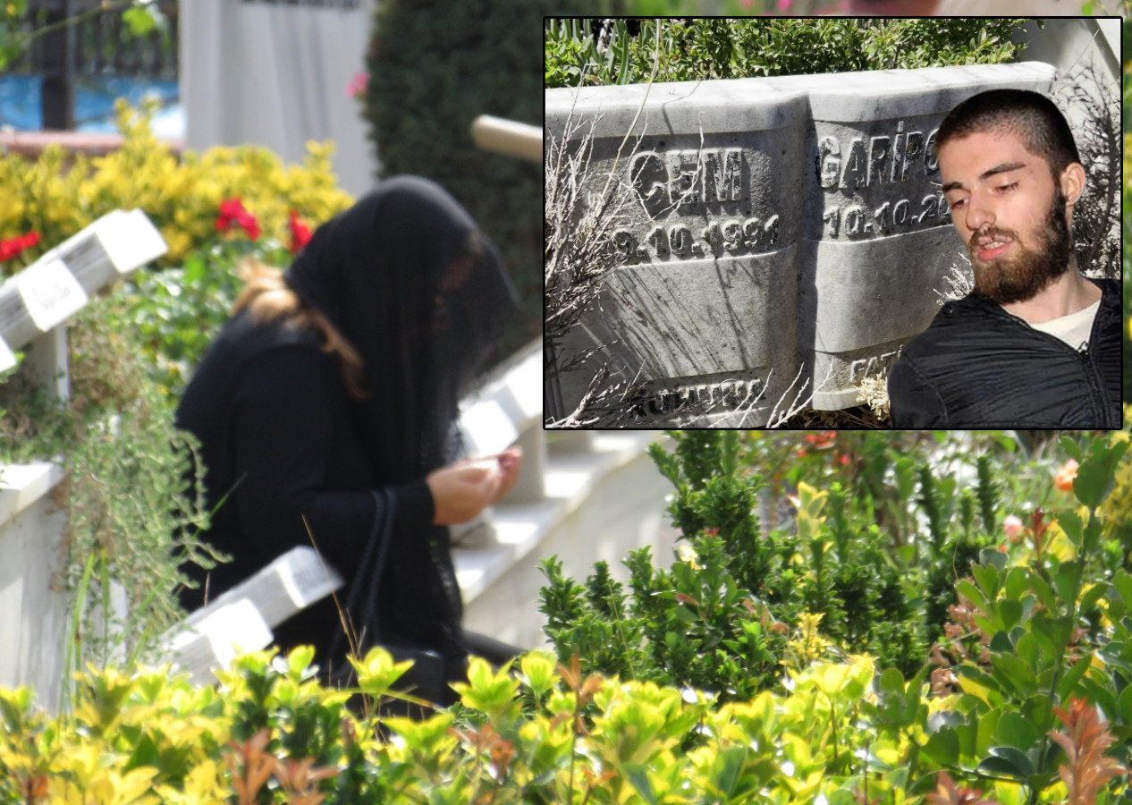 Cem Garipoğlu'nun kemikleri defnedildi, mezarlığa aileden yalnızca anne Tülay Garipoğlu geldi