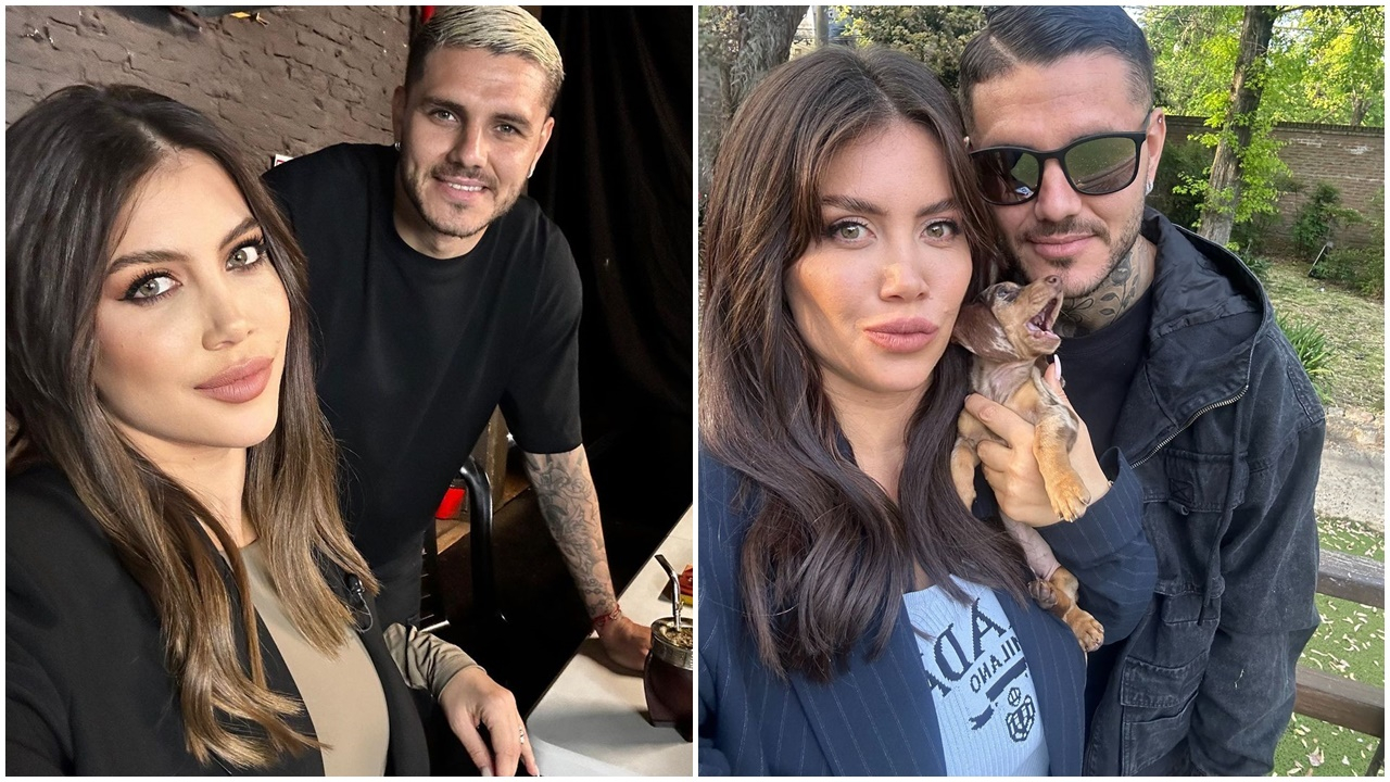 Ayrılığın eşiğinden dönen Wanda Nara ve Icardi'den aşk pozu!