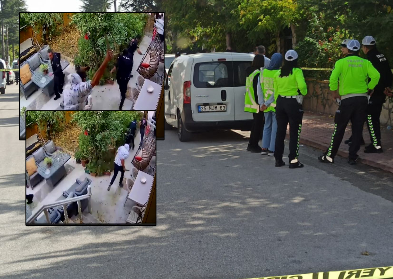 Konya'ya ihbara giden polis memuru 7 yerinden bıçaklandı, saldırgan vurularak yakalandı