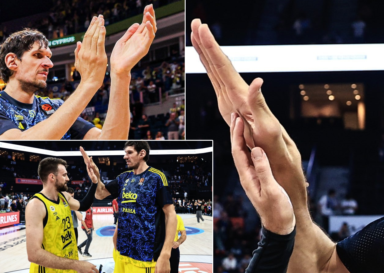 Boban Marjanovic Marko Guduric'le çak yaptı, kocaman elleriyle sosyal medyada gündem oldu