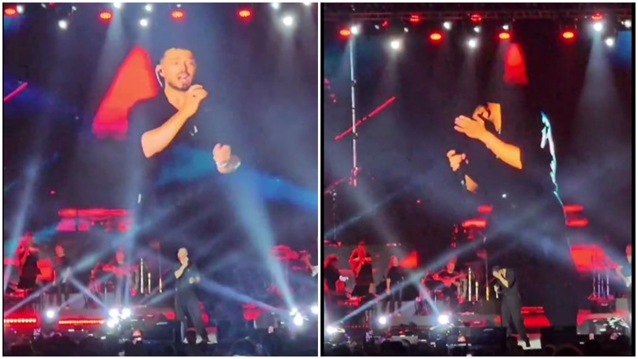 Murat Boz'a konserde çirkin saldırı! Suratına çakmak fırlattılar