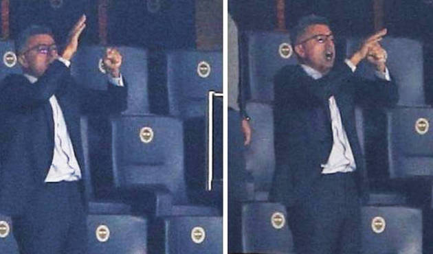Fenerbahçeli yöneticiden tribünde skandal hareket!
