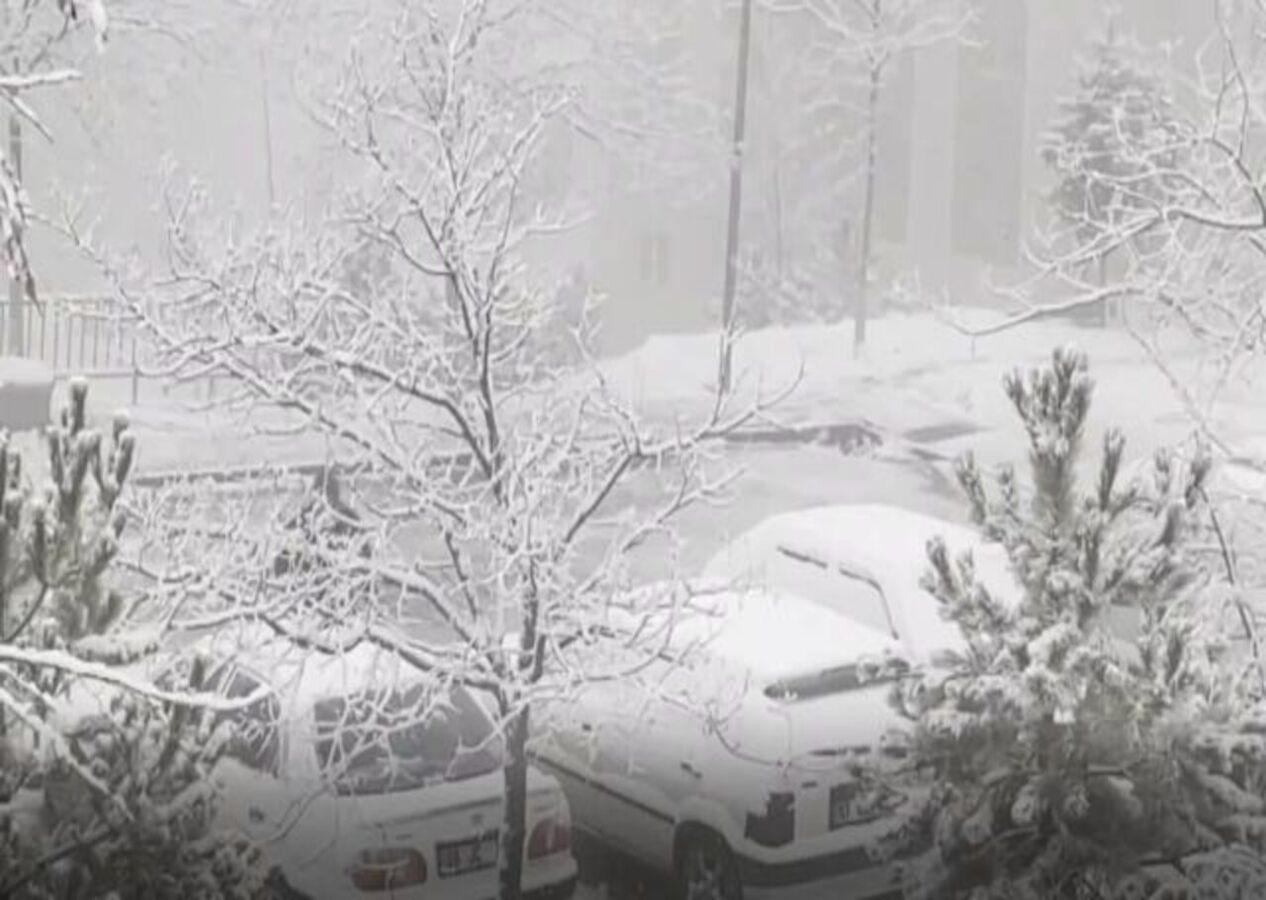 Yılın ilk karı düştü: Beyaz örtü her yeri kapladı!