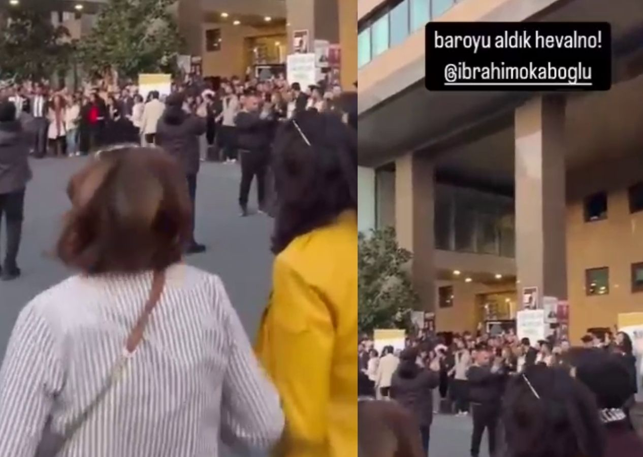 Baro seçimi sonrası skandal görüntü! Yeni başkanı PKK'nın şarkısıyla kutladılar!