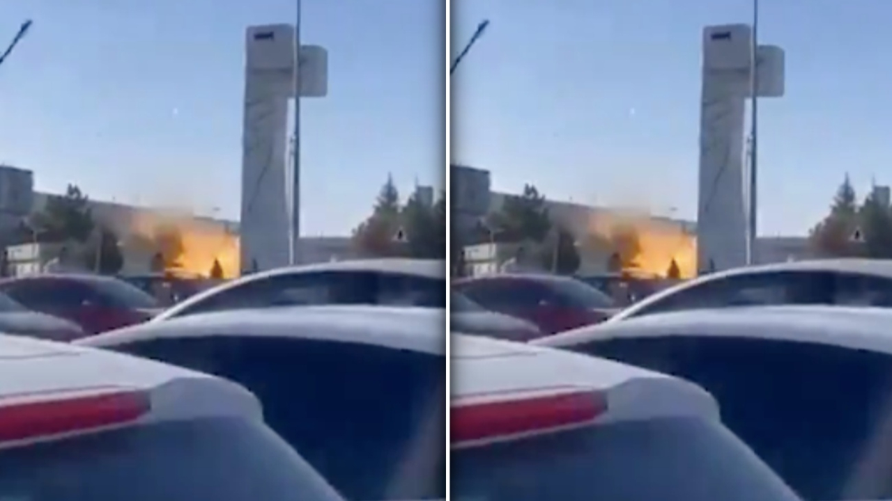 Ankara TUSAŞ'a terör saldırısı! Patlama anına ait görüntüler ortaya çıktı...