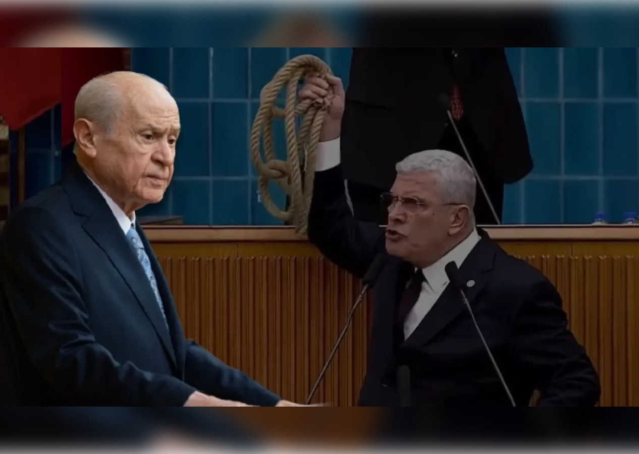 Bahçeli fırlatılan o ipi odasına asacağını açıkladı