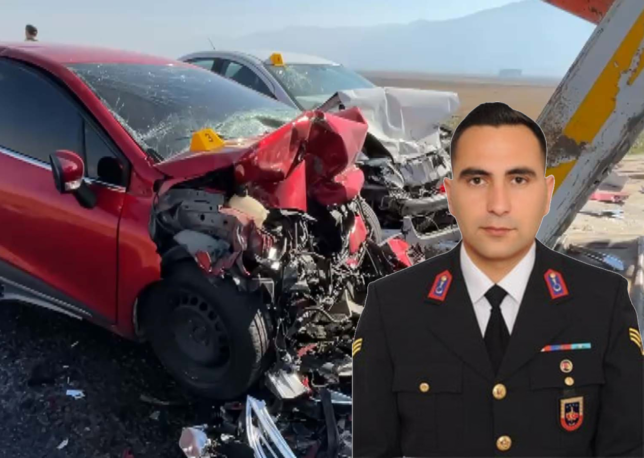 Karaadilli Jandarma Karakol Komutanı Jandarma Astsubay Üstçavuş Ali Durgut izin dönüşü kazada hayatını kaybetti