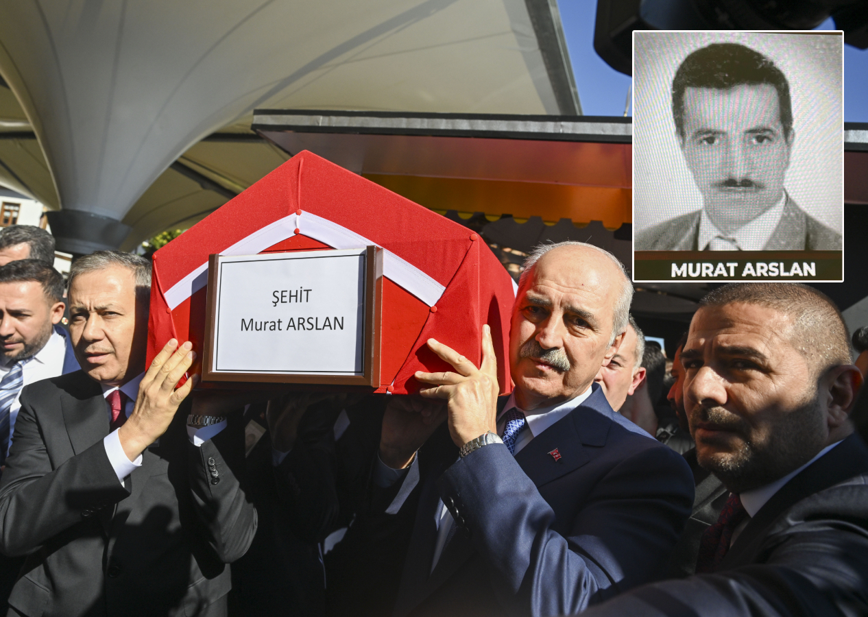 Şehit taksici Murat Arslan son yolculuğuna uğurlandı, tabutunu Yerlikaya ve Kurtulmuş omuzladı
