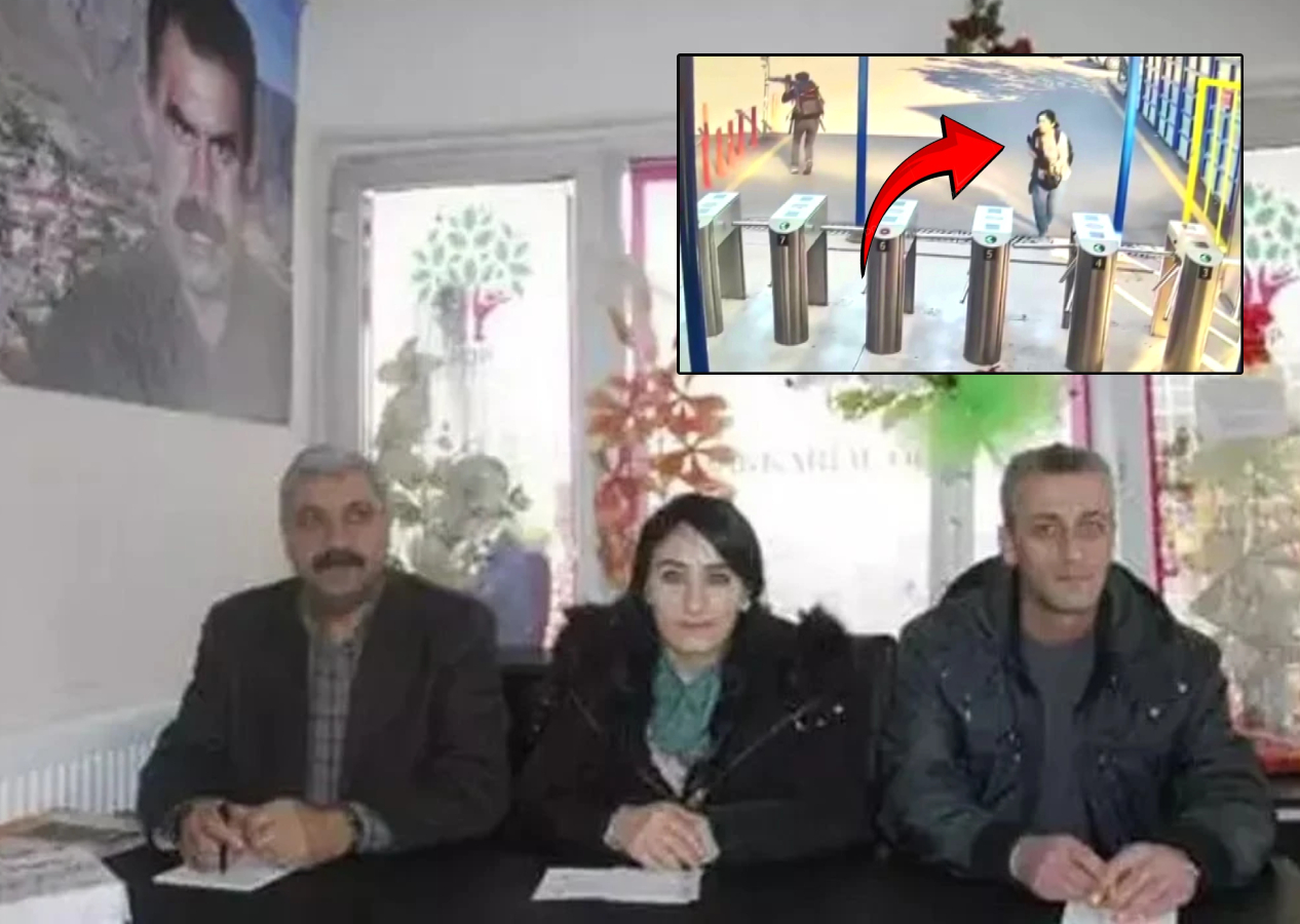 Terörist Mine Sevjin Alçiçek, Halkların Demokratik Partisi (HDP) Hakkari ilçe başkanı çıktı