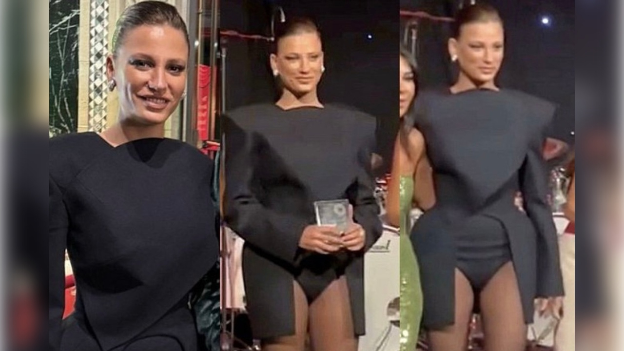 Serenay Sarıkaya'nın New York'ta galada giydiği kıyafet tartışma yarattı