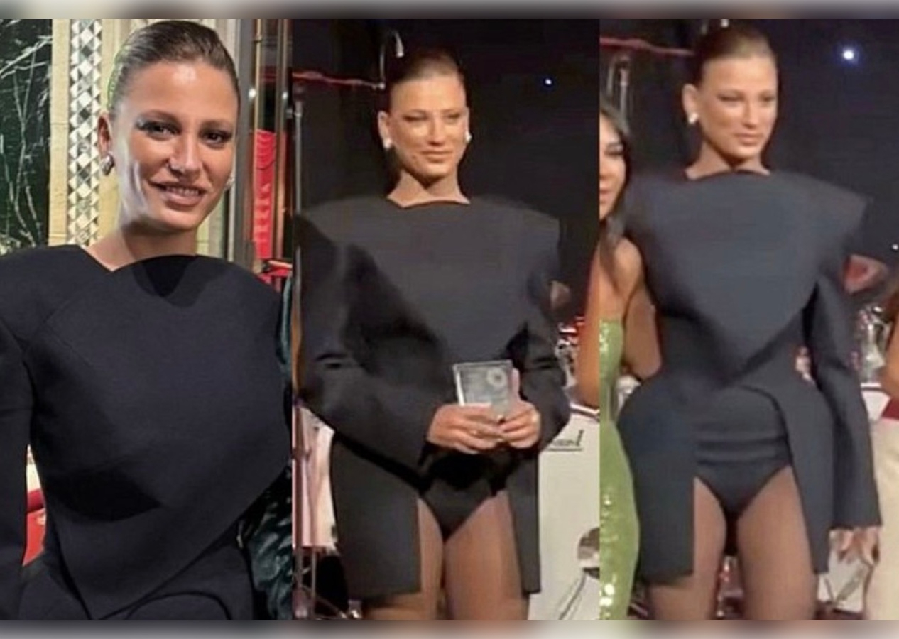 Serenay Sarıkaya'nın New York'ta galada giydiği kıyafet tartışma yarattı