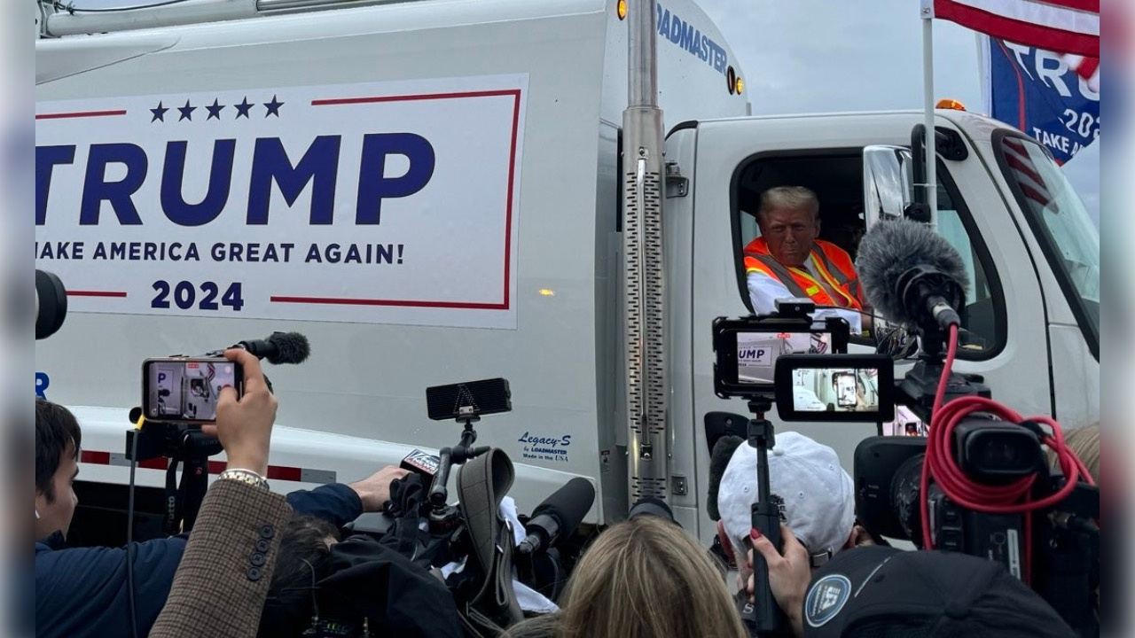 Çılgın Trump şimdi de çöpçü oldu