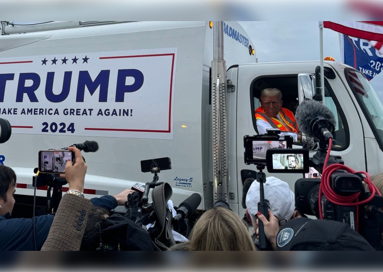 Çılgın Trump şimdi de çöpçü oldu