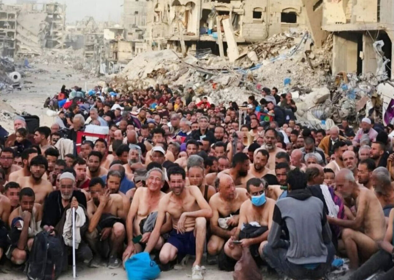 Zulme CNN bile susamadı: İsrail, onlarca Filistinliyi çıplak halde saatlerce soğukta bekletti!