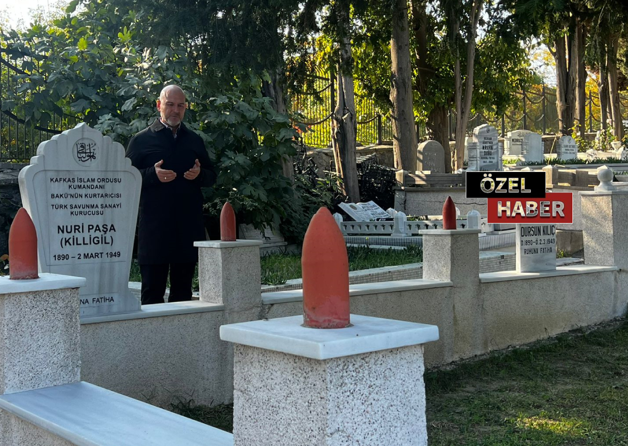 Cumhuriyet'in 101. yıldönümünde Türk savunma sanayisinin mimarı Nuri Killigil Paşa’nın mezarına Soylu ziyaret